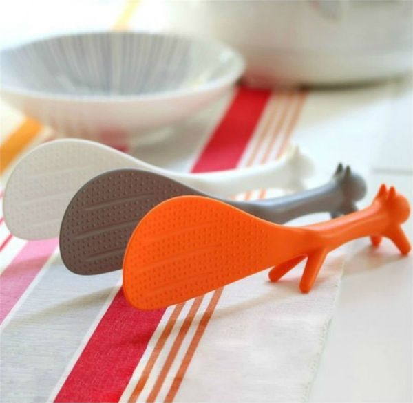 

creative household kitchen tools,lovely squirrel shape standing spoon non-stick rice spoon fashion rice cooker dishes filled scoop shovel
