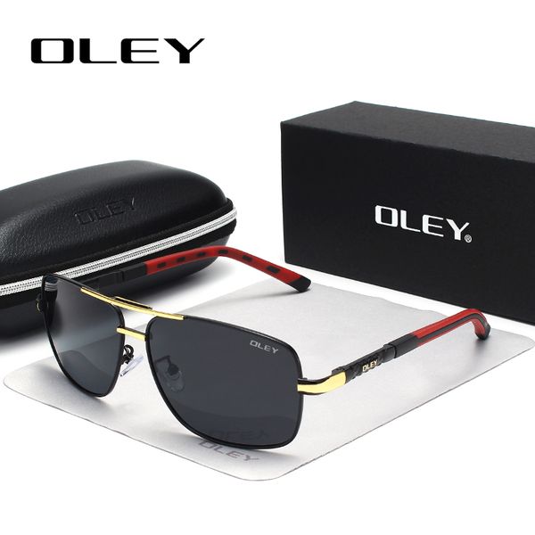

oley men vintage aluminum polarized sunglasses classic brand sun glasses coating lens driving shades for men/wome, White;black