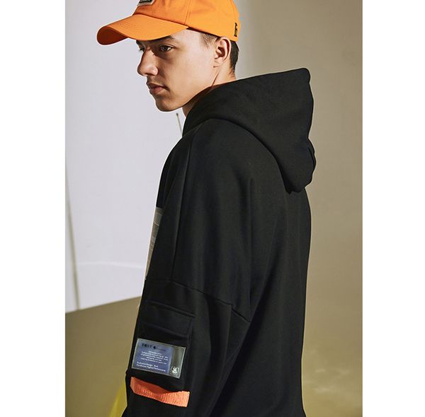 

designer sweater 2019 mens autumn new loose print hooded brand fashion hoodie luxury hip hop fashion hoodie men outdoor clothing, Black