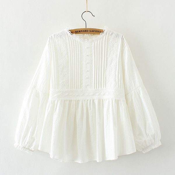 

japanese style kawaii shirts spring new style blouse white women wholesale