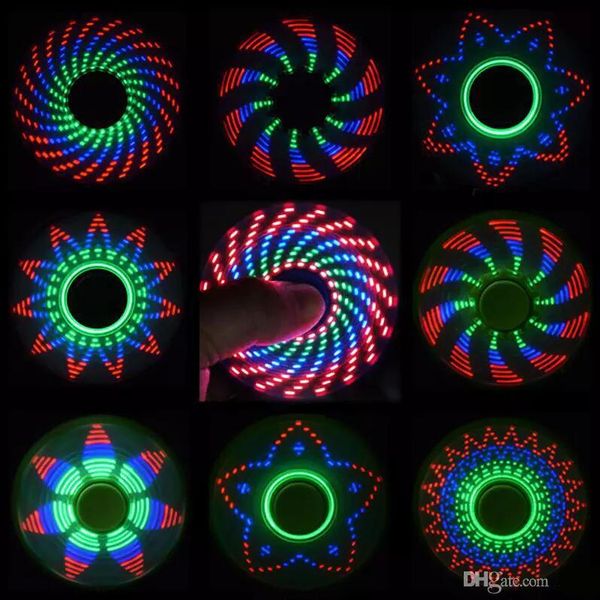 

светодиодные непоседа спиннер ручная вертушка игрушка мульти стиль золотой сплав подшипника чпу вдг подсказки перста вращения тревоги силы б