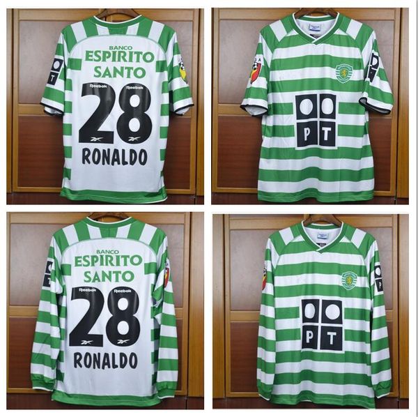 

03 04 ronaldo portugal occer jer ey 2003 2004 li bon footbal hirt occer kit ronaldo cami a de futebol