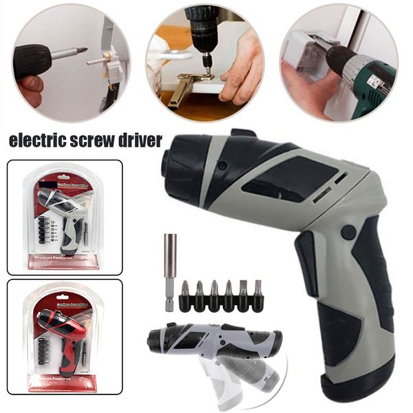 

electric drill electric screw driver abs 2 color 6v power tools cutting screwdriver polishing 180 rpm grinding hole puncher led