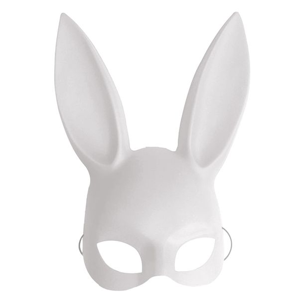 

women girl black white party ears mask black white cosplay costume cute funny halloween mask decoration