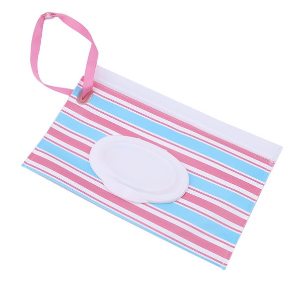 

useful baby kids wipe clutch carrying bag wet wipes dispenser snap-strap bag pouch outdoor travel wet paper cosmetic