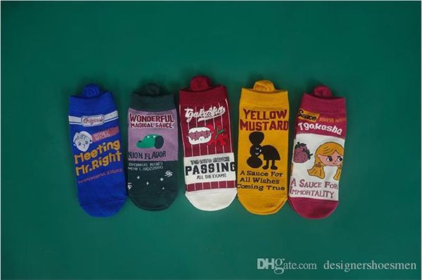 

brand fashion cartoon socks men women cotton short summer spring cute socks animal printed underwear casual apparel, Black