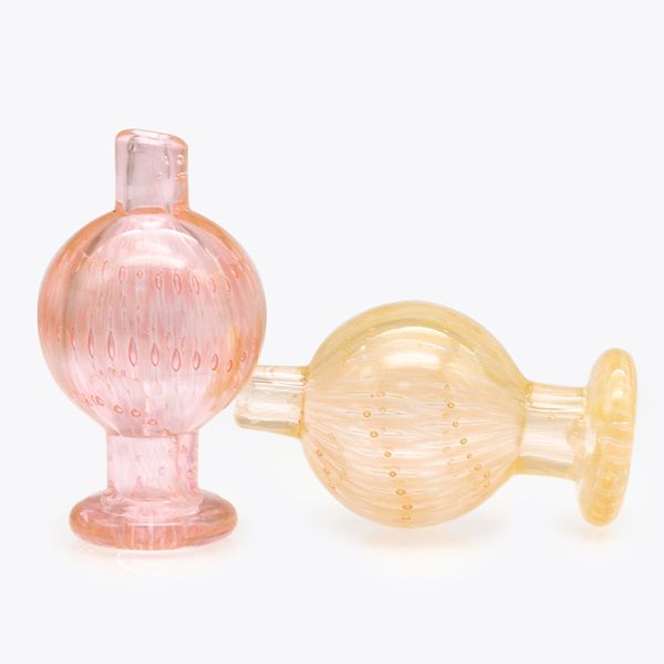 Bunte Glaskohlenhydratkappe OD 26mm Quarz Banger Shisha Caps Blau rosa Bernsteinblase für XL Nails Bongs Dab Rigs