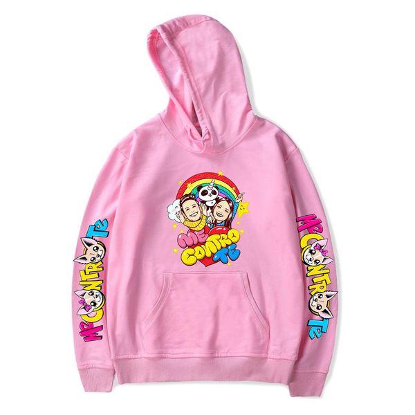 

a generation of european and american youth popular me controte cartoon printed hooded sweater hoodie spot, Black