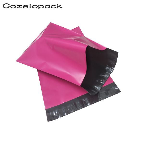 

100pcs pink poly mailer self adhesive post mailing package mailer glue seal postal bag gift bags courier storage shipping bags