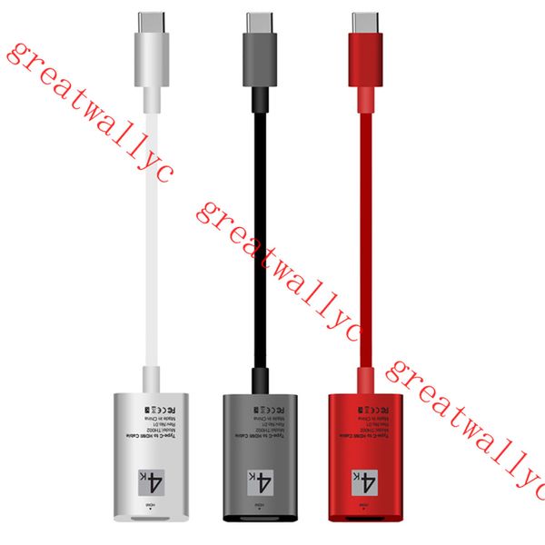 

4K Тип C для HDMI Адаптер 30 Гц USB 3.1 между мужчинами HDMI HDTV кабель ДЛЯ Samsung S8 S9 MACBOOK HuaWei Mate 20