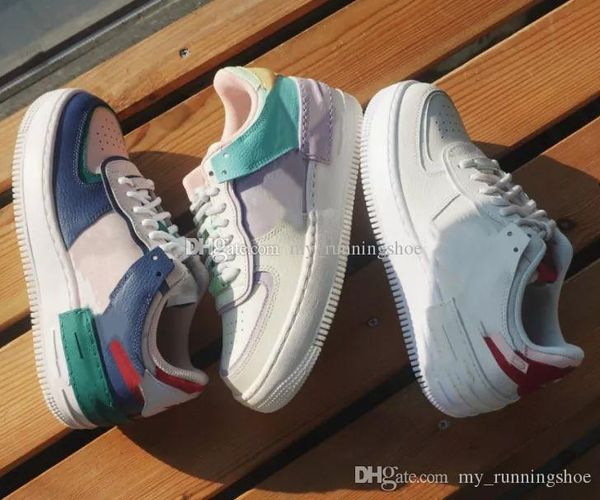 

2020 new designer forced wmns 07 utility candy macaron women girls running shoes 1 shadow tropical twist sport dunnk one skateboard sneakers, White;red