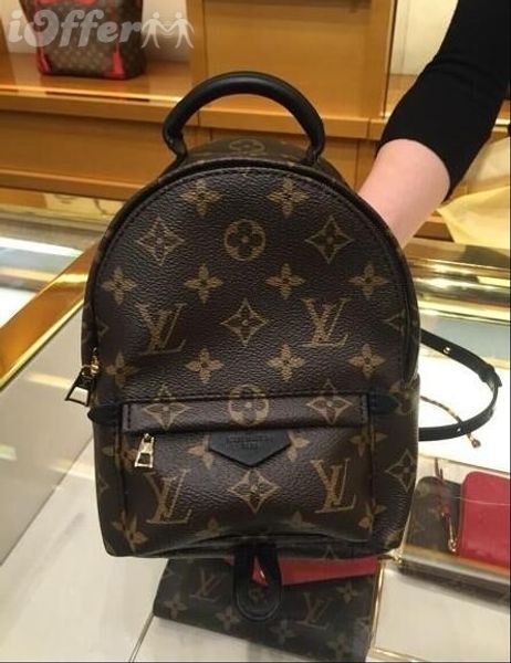 

Shippingfa hion palm pring backpack mini genuine leather children backpack women printing leather backpack tyle 41562
