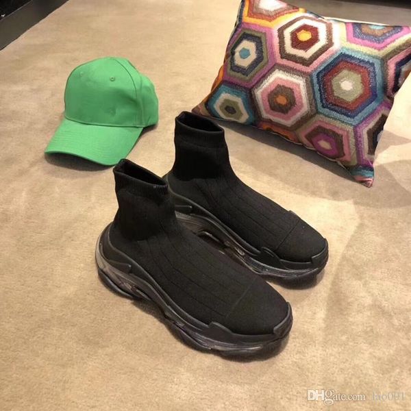 

luxury sock shoes casual shoe speed trainer sneakers speed trainer sock race runners black shoes men and women luxury bll181019