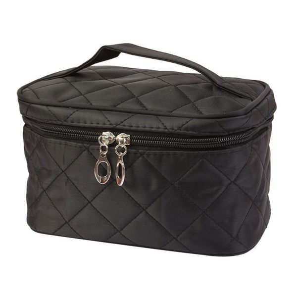 

portable square case grain of pure color cosmetic bag, women cosmetic bags for travel, travel wash bag