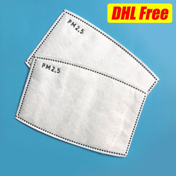 

disposable filter pm 2.5 activated carbon 5 layers for protective face masks n95 3m kn95 pm2.5 dhl ing