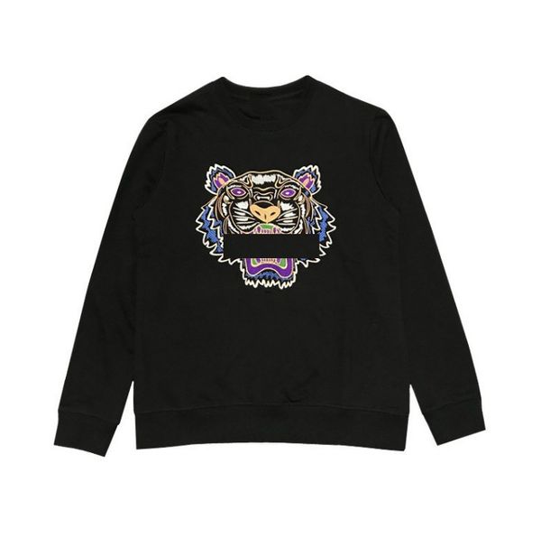 

mens designer hoodies new brand streetwear for mens hoodies with tiger embroidery oznek print luxury winter men woman sweatshirt, Black