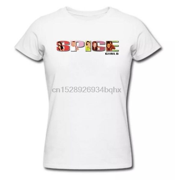 

spice girls logo t-shirt spice world tour 2020 concert (shipped in 24hrs, White;black