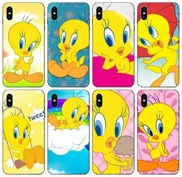 

tongtrade] cartoon funny tweety sylvester bird cute case for iphone 11 pro max x xs 8s 8 7s 7 samsung j8 huawei mate 10 sony xperia z1 case