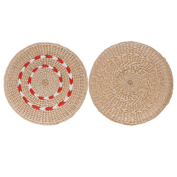 

23cm pouf tatami cushion floor cushions handmade straw meditation yoga mat exercise training yoga seat blankets pad