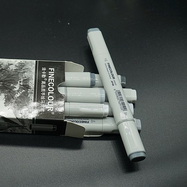 

greys 7 styles dual tip alcohol based ink neutral gray color sketch art set manga drawing marker gray tones manga professional