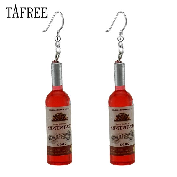 

tadiy simulation wine bottle dangle earrings for women cool red,yellow,blue wine drop earrings wholesale jewelry, Silver