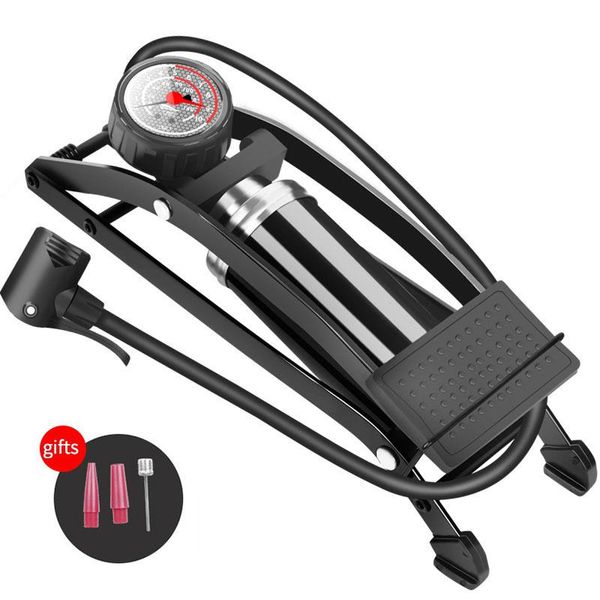 

portable bicycle co2 air pump mountain bike foot pedal pump inflator for bicycle motorcycle electric car mtb cycling accessories