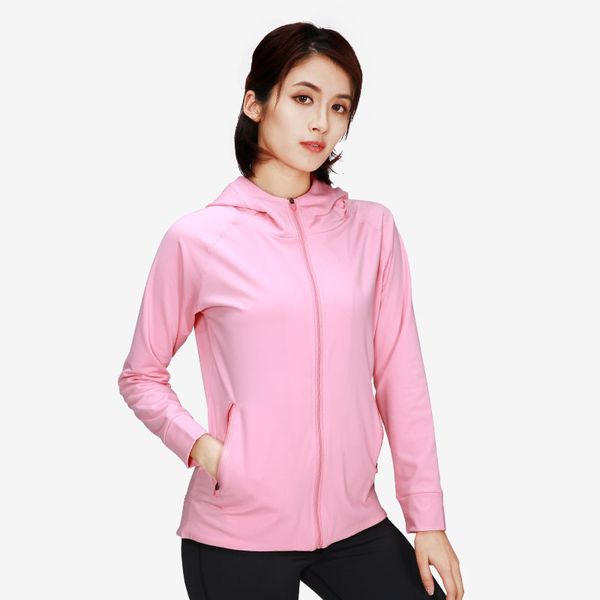 

hooded running jacket women casual thin quick dry breathable yoga sweatshirt women elastic fitness sport jacket, Black;red