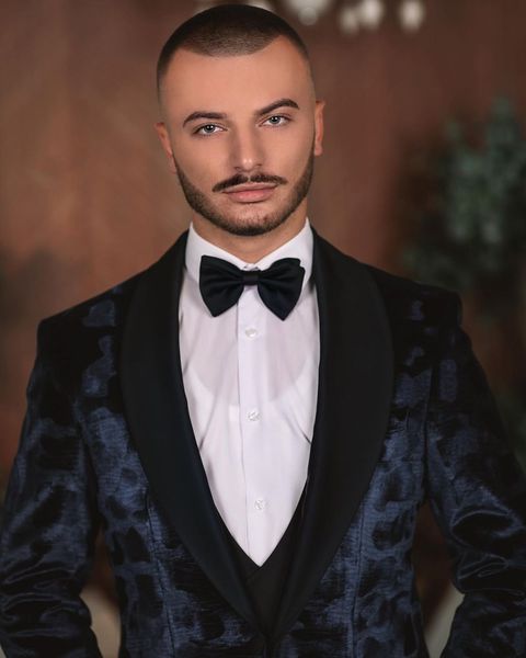 

custom made wedding tuxedos men's classic blazer jacket male business wear slim fit groom 2 pieces gentle man suits(jacket+pants), Black;gray