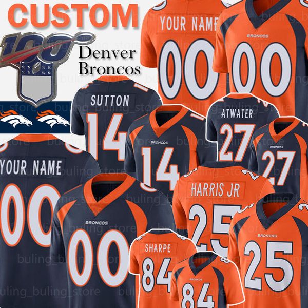 

Denver cu tom bronco champ bailey 14 courtland utton jer ey 27 teve atwater chri harri jr hannon harpe peyton manning lock football, Black;red