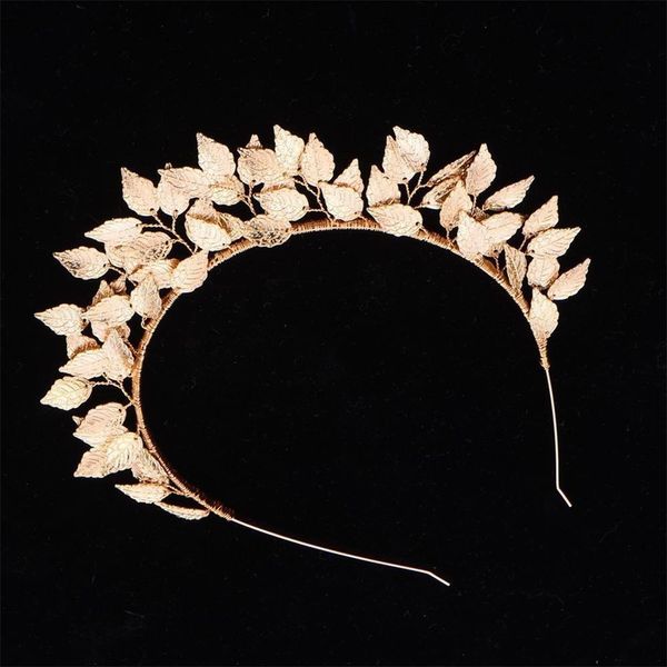 

gold leaf laurel greek roman bride wedding hair accessories women bridal head jewelry headband headpiece tiaras crowns jewellry, White;golden