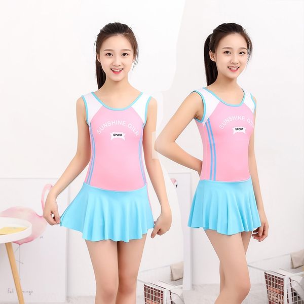 

8-12 shorts years old pumi girl sports wind swimsuit letter printing little girl boxer shorts swimsuit, White;black