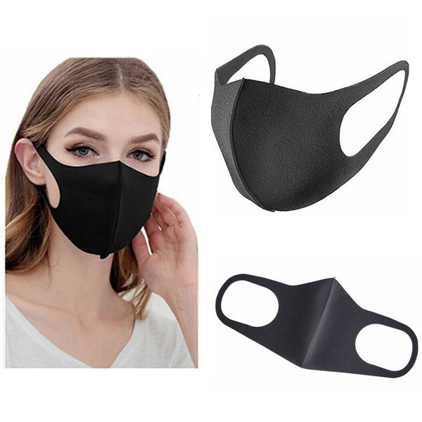 

ice silk cotton face mask black air fog mouth filter masks dust-proof breathable washable prevent droplets from spreading ffa3814