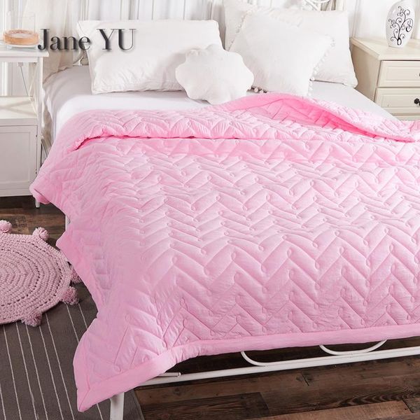 

janeyu washed cotton summer quilt with pure color quilting and wool grinding summer cool quilt air conditioned comforter