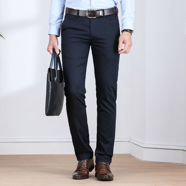 

laoyeche brand spring and autumn classic casual pants men fashion slim fit male trousers zipper high quality, Black