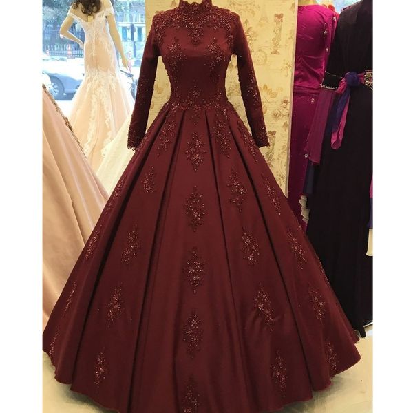 

2020 elegant woman plus size burgundy prom dresses long arabic evening gowns formal party gala dress ball gown, Black