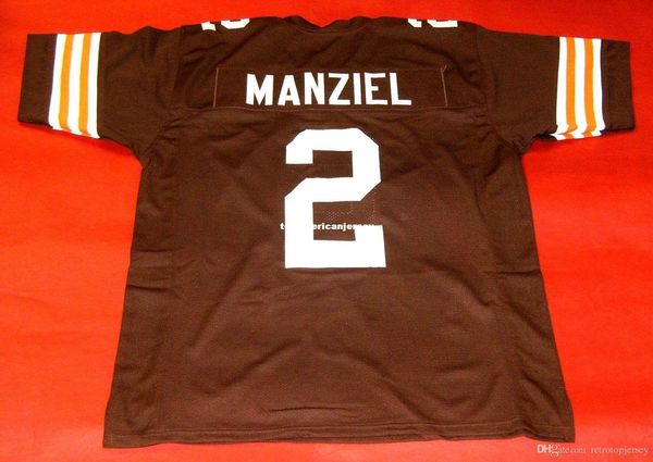 

retro #2 johnny manziel custom mitchell & ness jersey mens stitching s-5xl,6xl football jerseys running, Black;blue