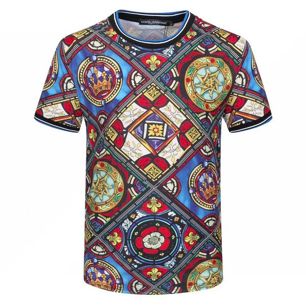 

2020 fashion summer men's t-shirt r letter print t-shirt men's brand short sleeve t-shirt ladies top, Gray