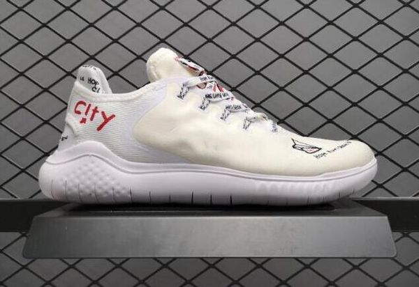 

wholesale Flabjacks X Novo Free Run 2018 RN T-SHIRT Ton Mak Designer white City Graffiti Running Shoes Sport Men Women Sneakers