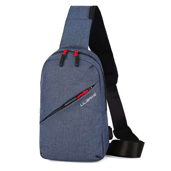 

women men canvas lightweight sports chest bag with adjustable shoulder strap bvn66