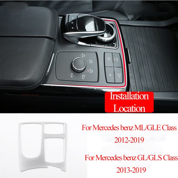 For Benz Gle Gls Gl Class Ml320 350 400 2013 2019 Central Control Multimedia Panel Frame Car Accessories Red Car Interior Accessories Seat Covers And