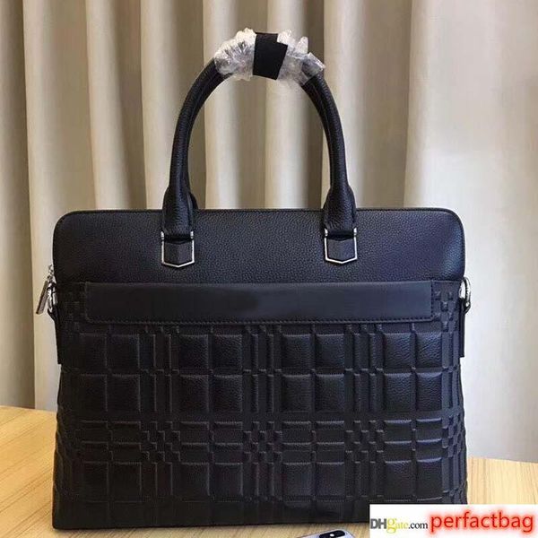 

fashion men briefcase designer brand luxury leather large capacity soft smooth limited handbags nb:28093