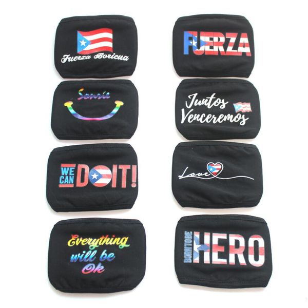 

cotton flag face mask reusable cartoon print designer dustproof mask ultraviolet-proof washable cartoon mask party masks customized logo