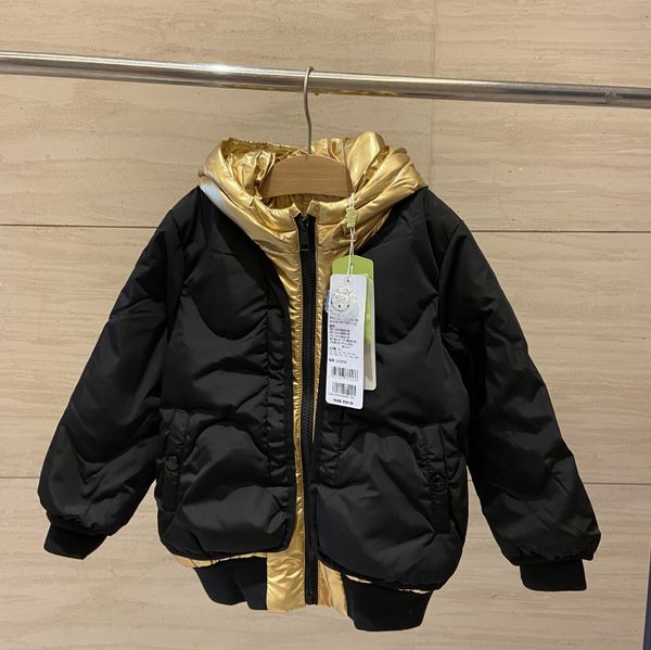 

7282020 xin brand boy fake two-piece warm warm down jacket down jacket, Blue;gray