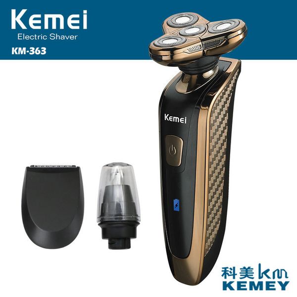 

kemei rechargeable mens electric shaver washable electric shaver waterproof razor shaving 3d electric razor trimmer d45