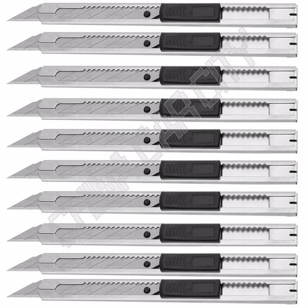 

10pcs art knife art supplies utility knife paper and office diy cutter stationery school tool paper cutter 10e02