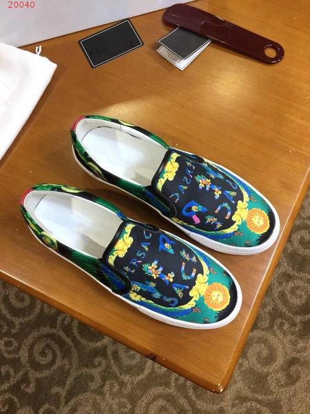 

мужская повседневная обувь летняя новая принт холст дышащая мода и удобная обувь