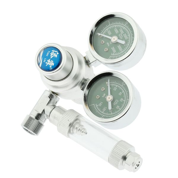 

co2 aquarium regulator mini dual gauge display easy to adjust co2 level