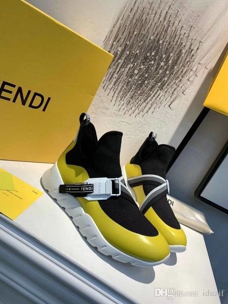 

18ss new luxury sock shoes black white casual shoes for men women oero black trainers women boots sneakers designer shoes 36-45