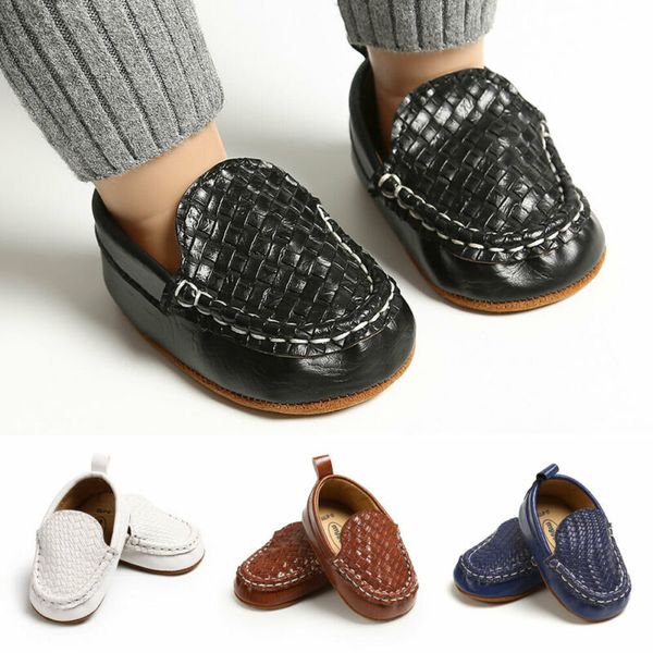 

kid мальчик девочка повседневный loafer плоский обуви casual младенца прогулка trainner лодка горох обувь, Black