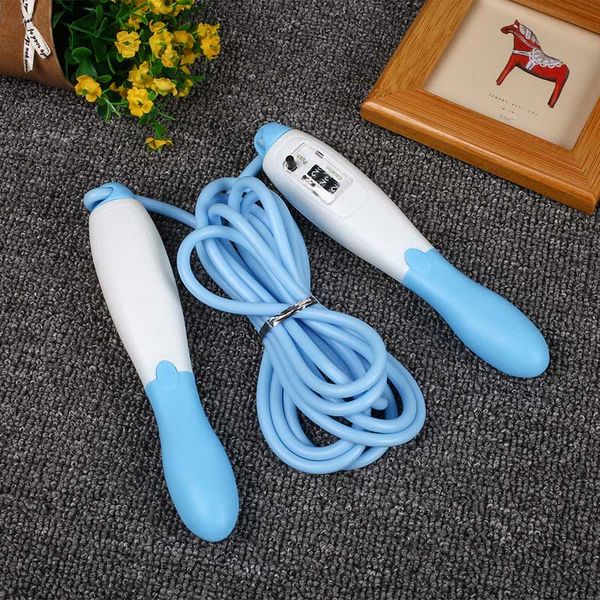 

jump rope with counter sport fitness equipment fast speed counting adjustable jumping skipping ropes &t8